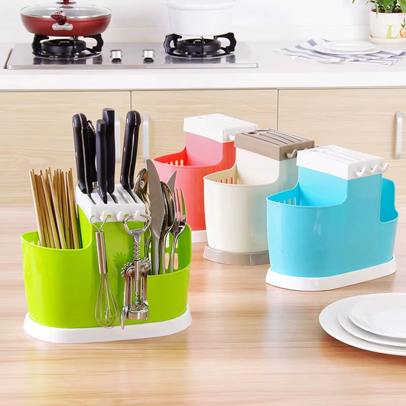 Multifunctional Tableware Storage Rack Plastic Shelf Chopsticks Drain Rack Filter Rack Creative Kitchen Tools Kitchen Tools
