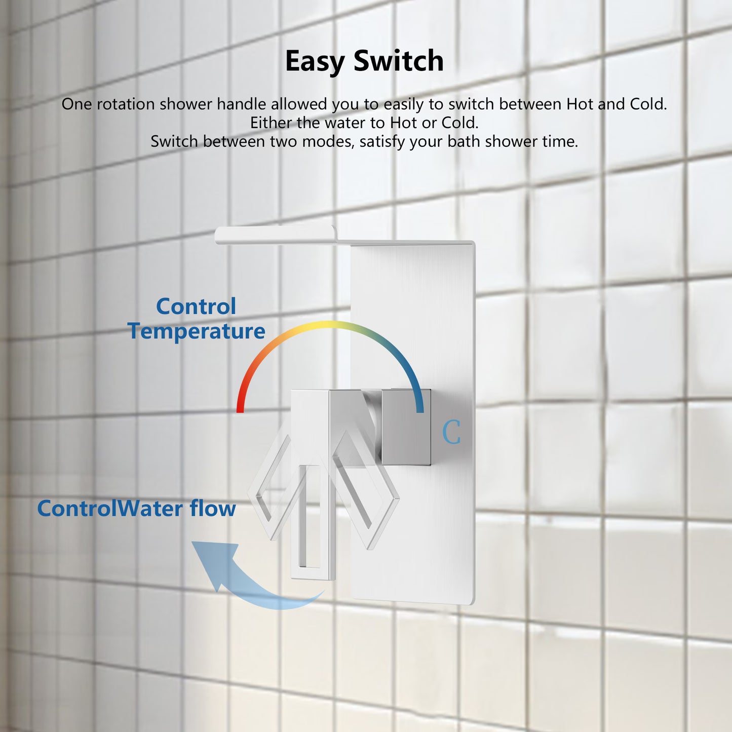 Shower Faucet with Storage Shelves