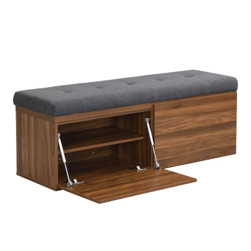 49-Inch Storage Shelves, Locker Storage, Footstool