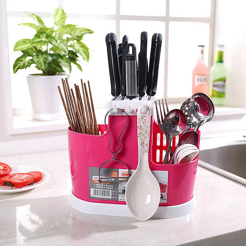 Multifunctional Tableware Storage Rack Plastic Shelf Chopsticks Drain Rack Filter Rack Creative Kitchen Tools Kitchen Tools