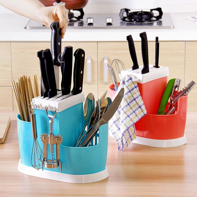 Multifunctional Tableware Storage Rack Plastic Shelf Chopsticks Drain Rack Filter Rack Creative Kitchen Tools Kitchen Tools