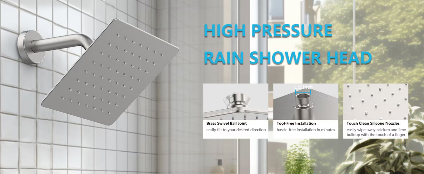 Shower Faucet with Storage Shelves