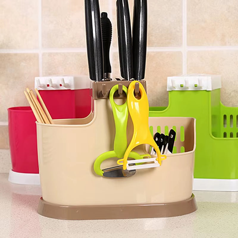 Multifunctional Tableware Storage Rack Plastic Shelf Chopsticks Drain Rack Filter Rack Creative Kitchen Tools Kitchen Tools