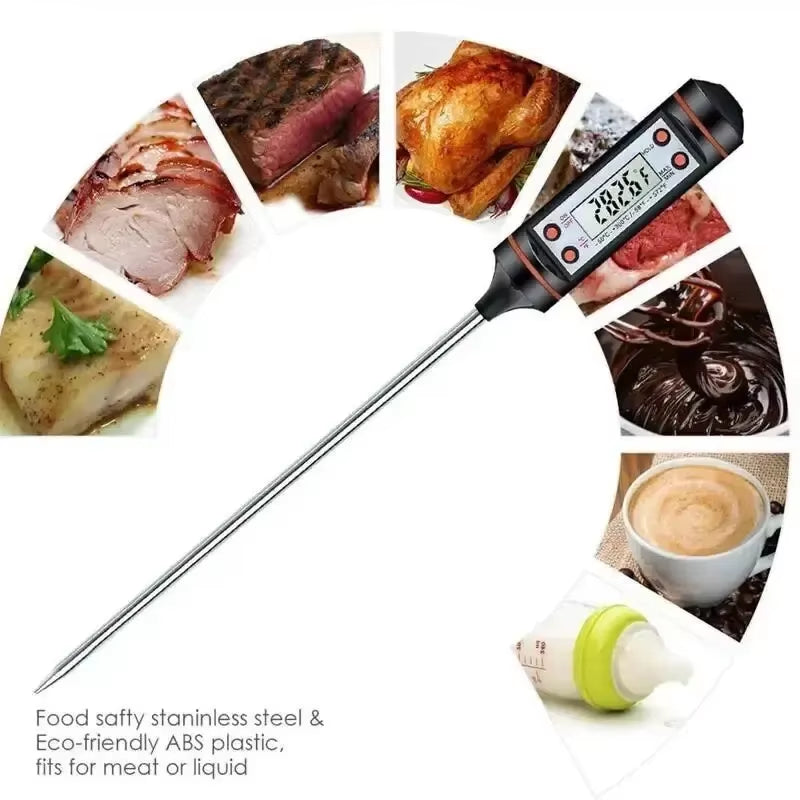 1Pc Temperature Meter Gauge Tool New Meat Thermometer Kitchen Digital Cooking Food Probe Electronic BBQ Cooking Tools