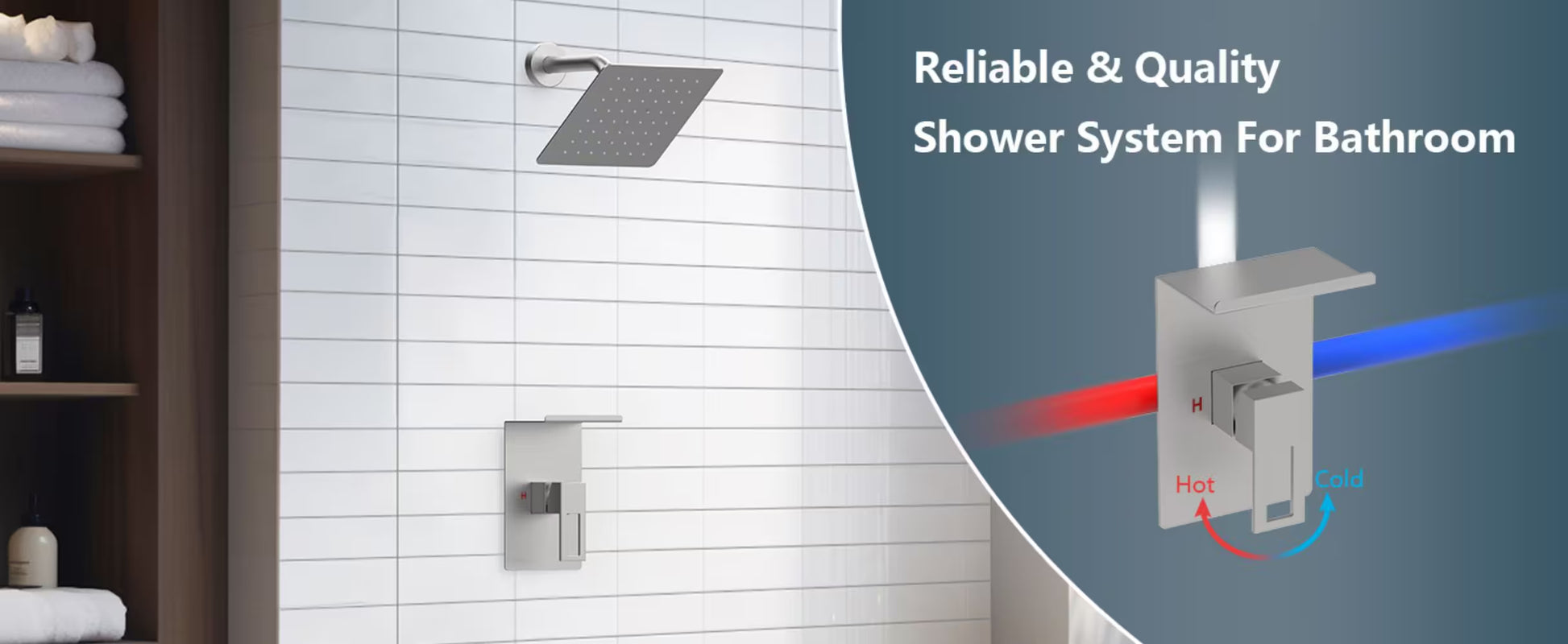 Shower Faucet with Storage Shelves