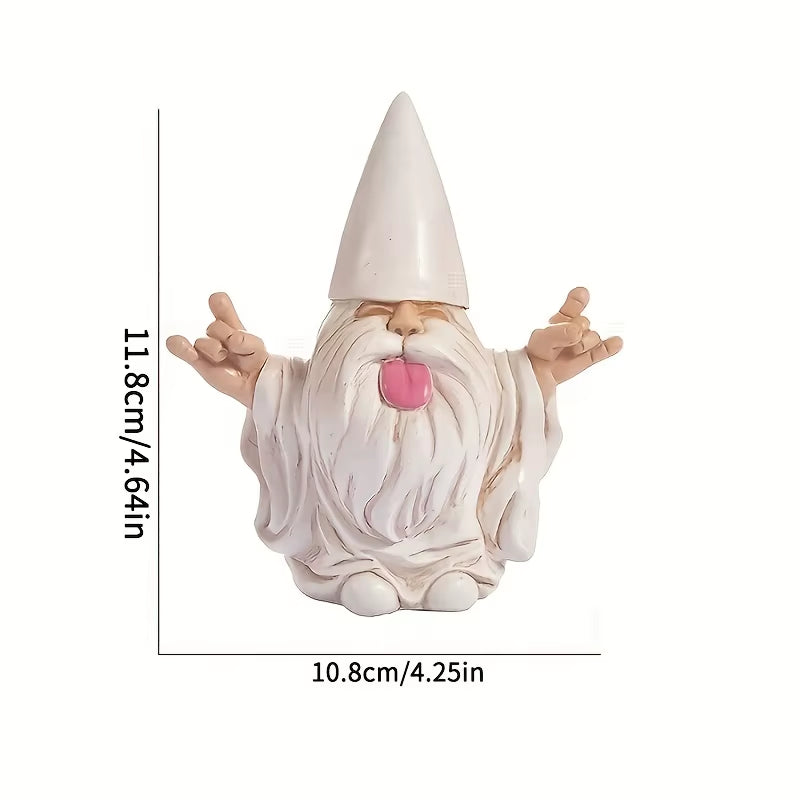 1Pc Rocker Gnome Garden Statues Will Rock Your Fairy Garden and Garden Gnomes Outdoor Statues, Garden Gnome Statue, Garden Decor