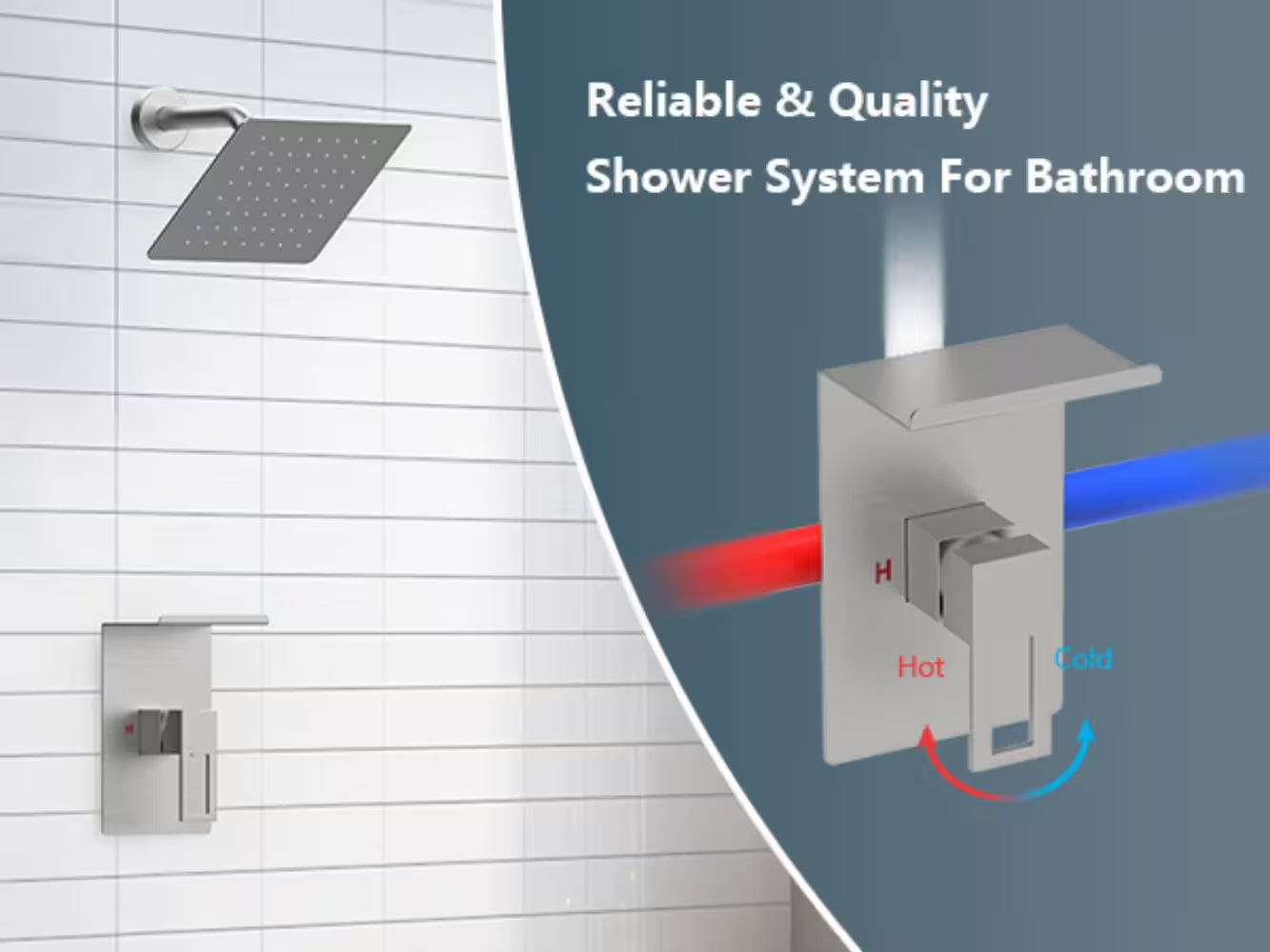 Shower Faucet with Storage Shelves