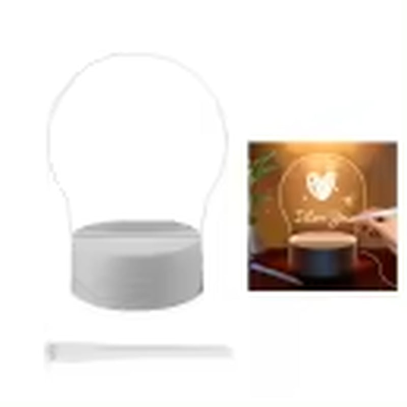 LED Night Light Message Board with Pen - USB Powered Decorative Lamp for Children and Gifts
