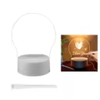 LED Night Light Message Board with Pen - USB Powered Decorative Lamp for Children and Gifts