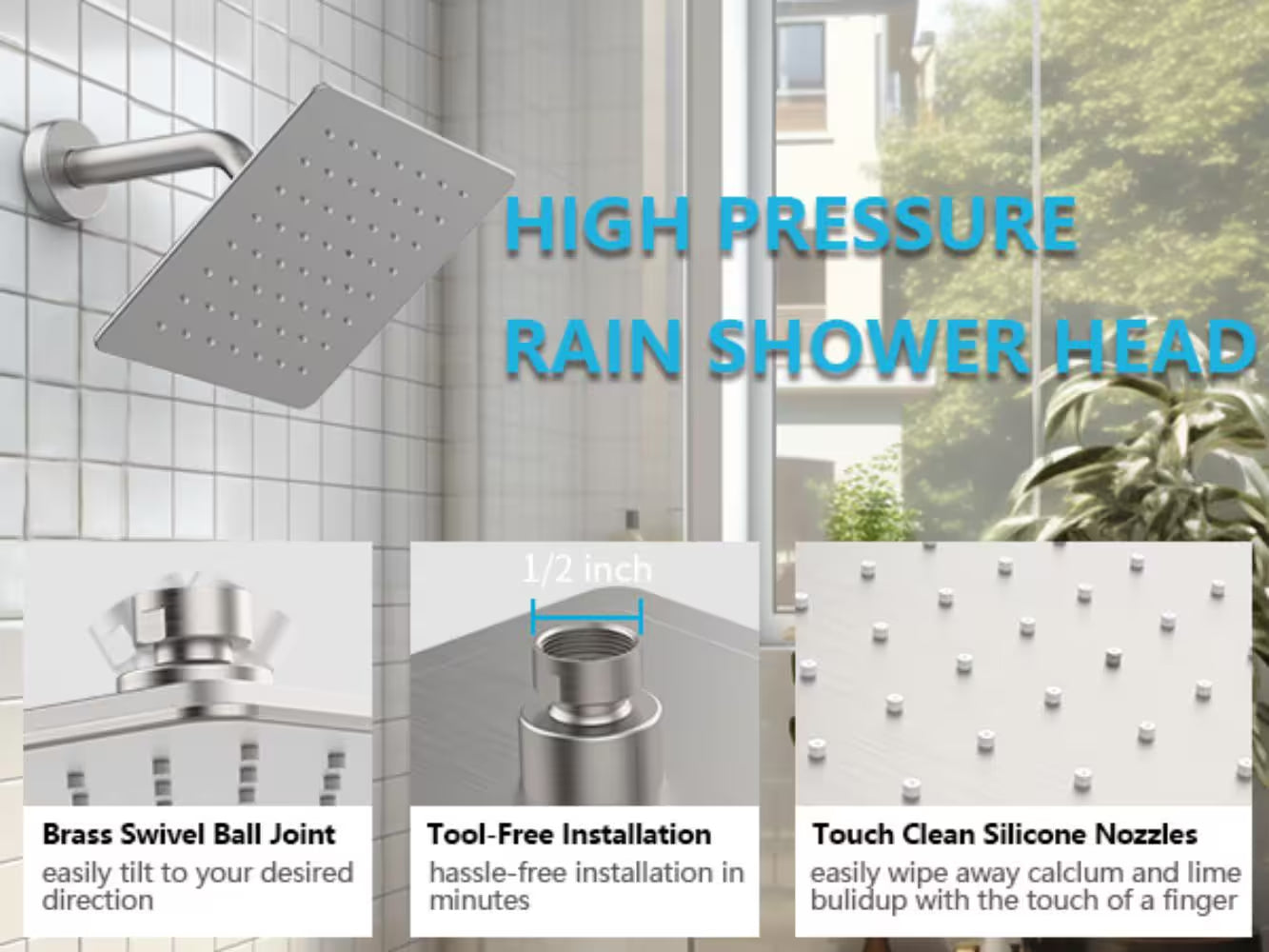 Shower Faucet with Storage Shelves