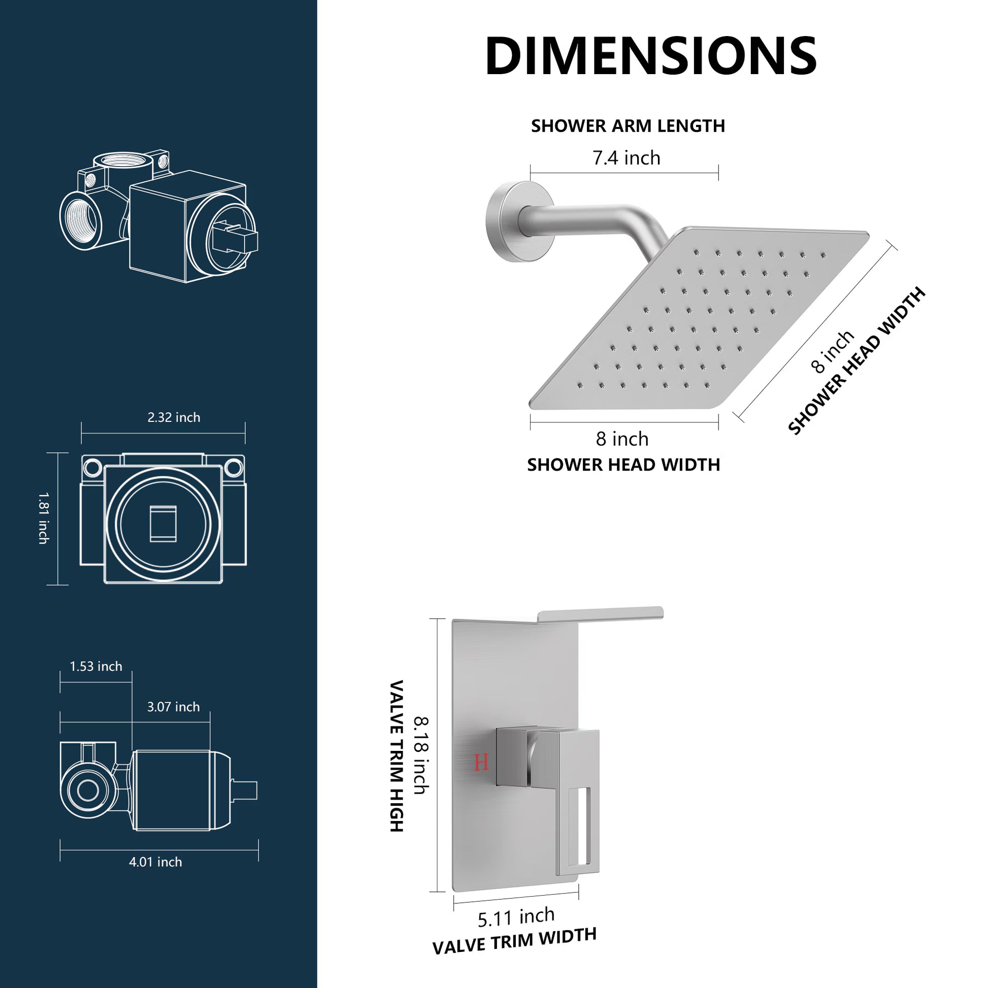 Shower Faucet with Storage Shelves