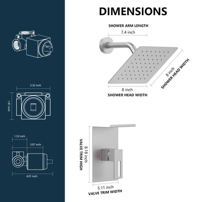 Shower Faucet with Storage Shelves