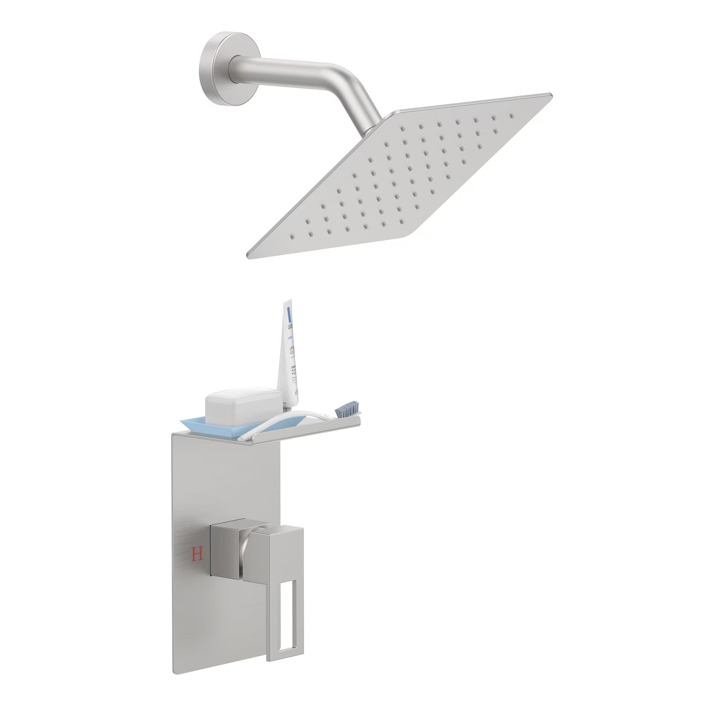 Shower Faucet with Storage Shelves
