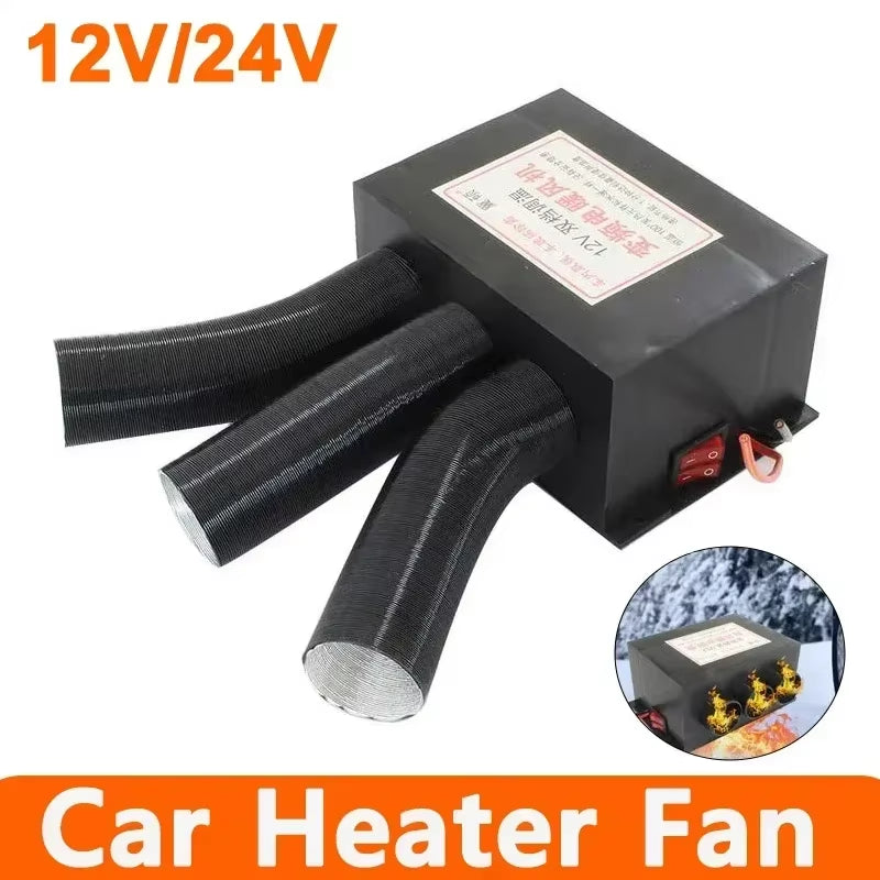 800W Car Heater Fan Car Van Heating Fan 12V/24V Windshield Defroster Air Heater for RV Trailer Heater Car Accessories