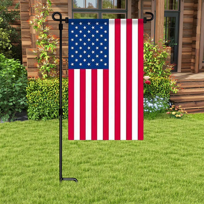 Garden Flag Stand Garden Flag Holder Stand with Clip and Stopper Yard Flag Holder Metal Garden Flag Pole for Garden Decor