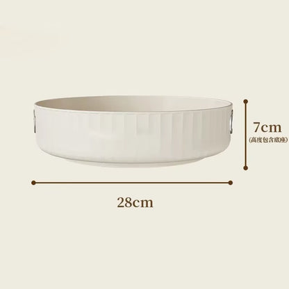 360Degree Rotatable round Tray Countertop Multi Purpose Storage Tray Rotating Storage Rack Kitchen Storage Bathroom Organization