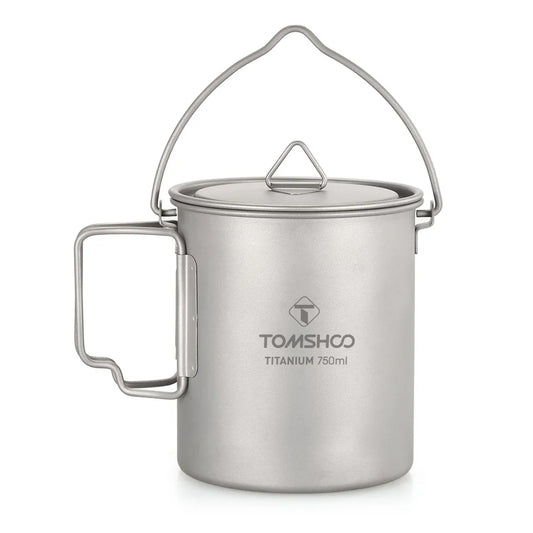 750Ml Outdoor Camping Cup Durable Titanium Cup Tourist Tableware Picnic Utensils Tourism Camping Mug Camping Equipment
