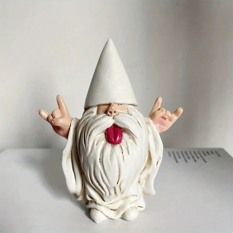1Pc Rocker Gnome Garden Statues Will Rock Your Fairy Garden and Garden Gnomes Outdoor Statues, Garden Gnome Statue, Garden Decor
