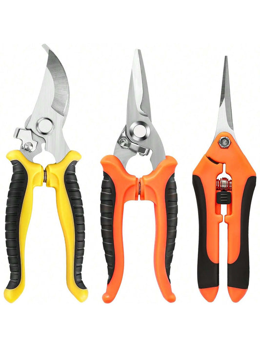 1 Pack Garden Pruning Shears, Stainless Steel Garden Shears, Gardening Shears, Gardening Scissors, Garden Scissors, Garden Clippers, Pruning Snips, Pruning Shears for Gardening Garden Tools