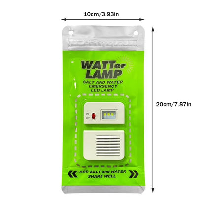 Waterproof Salt Water Emergency Lamp Portable Camping Lantern Watter Lamp Camping Light Night Fishing Light Camping Supplies