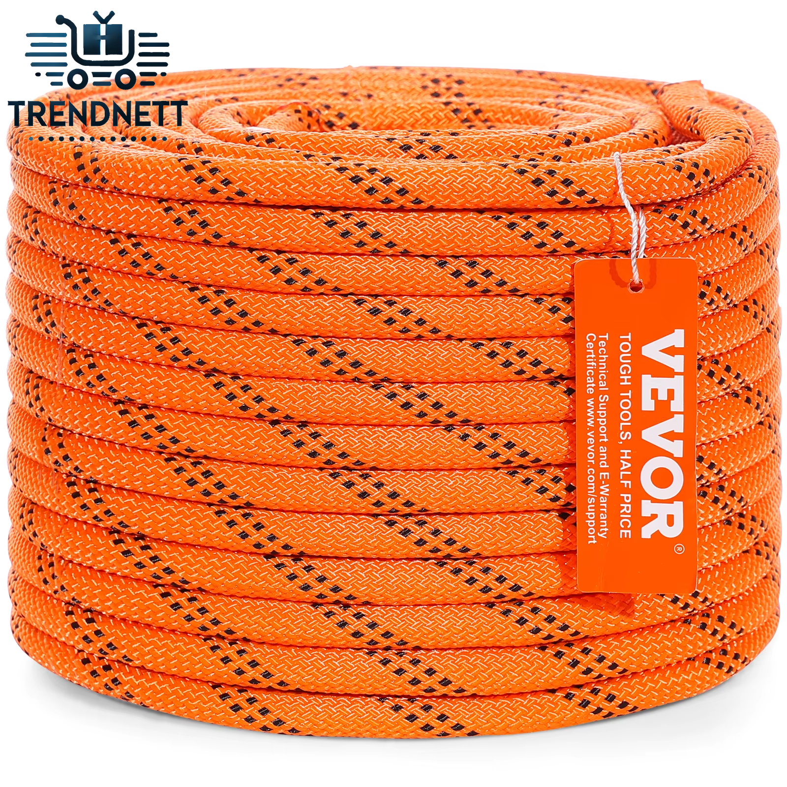 120Ft Dual-Weave Polyester Cord 3/8 1/2 Inch 48-Strand Multi-Use Rope for Arborist Activities Outdoor Adventures Versatile