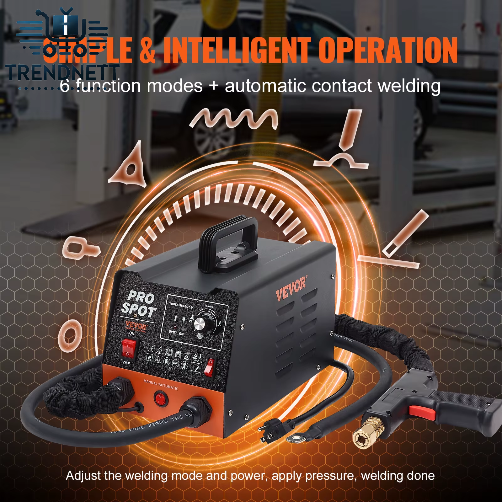 VEVOR Stud Welder Dent Repair Kit 3KW Spot Welder Auto Body Spot Welding Dent Puller Machine Welding Accessories for Car Truck