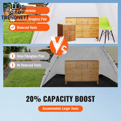Portable Paint Booth Shelter 7.5X5.2X5.2/10X7X6Ft Foldable Spray Painting Tent for Furniture Craft Project DIY Hobby Tool